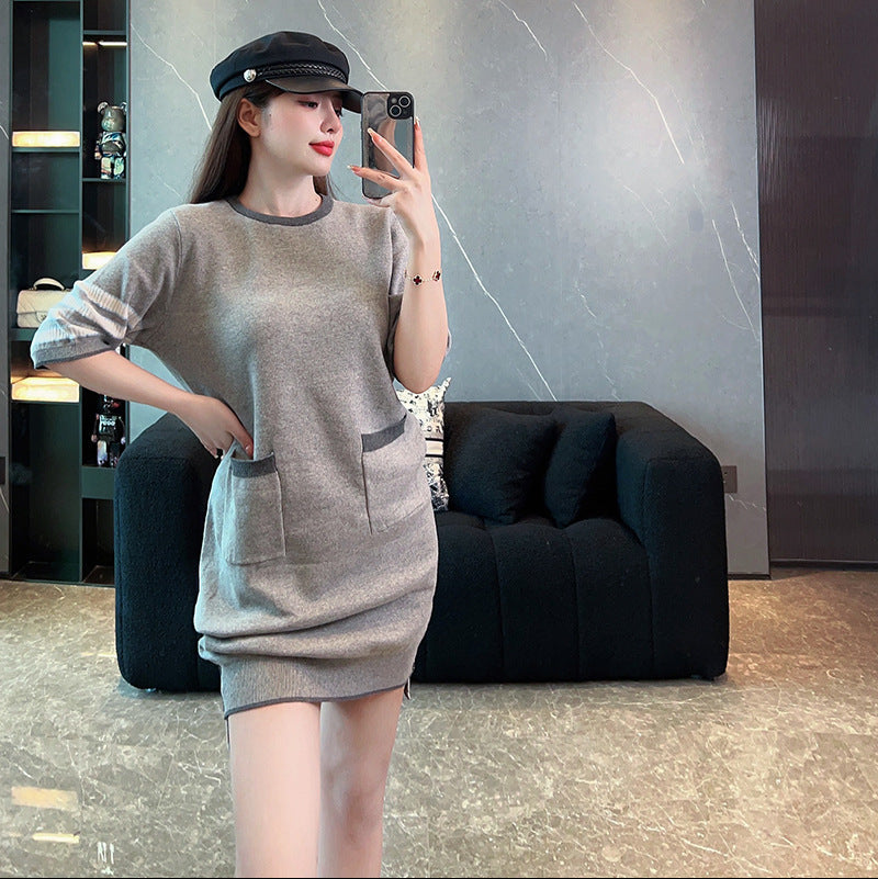 Women's 4-Bar Pocket Mini Dress | Thom Browne