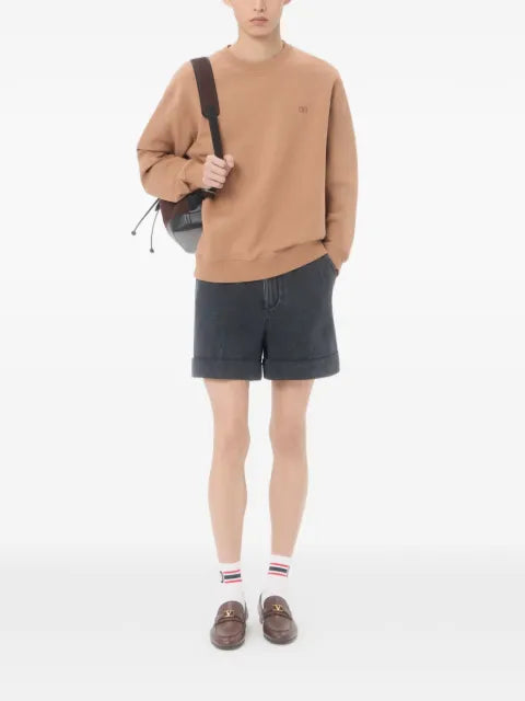 Valentino Garavani cotton sweatshirt with VLogo embroidery