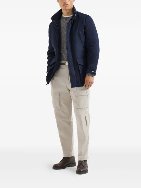Brunello Cucinelli water-resistant microfiber parka with Thermore® padding and packable hood