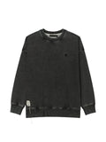 FIVE CM star-patch acid-wash sweatshirt
