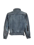 Anachronorm patchwork distressed denim jacket