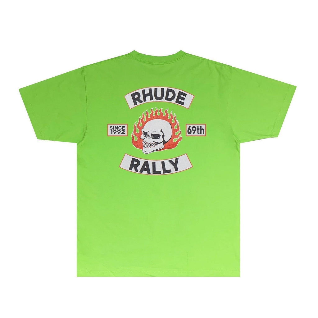 Rhude T-shirts Printed Trendy Pure Cotton