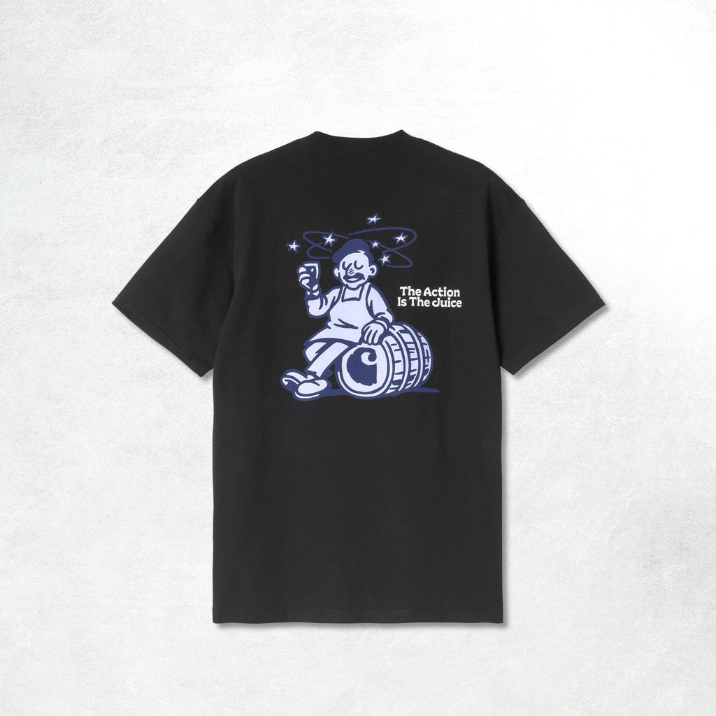 Carhartt WIP S/S Grape Picker T-Shirt: Black