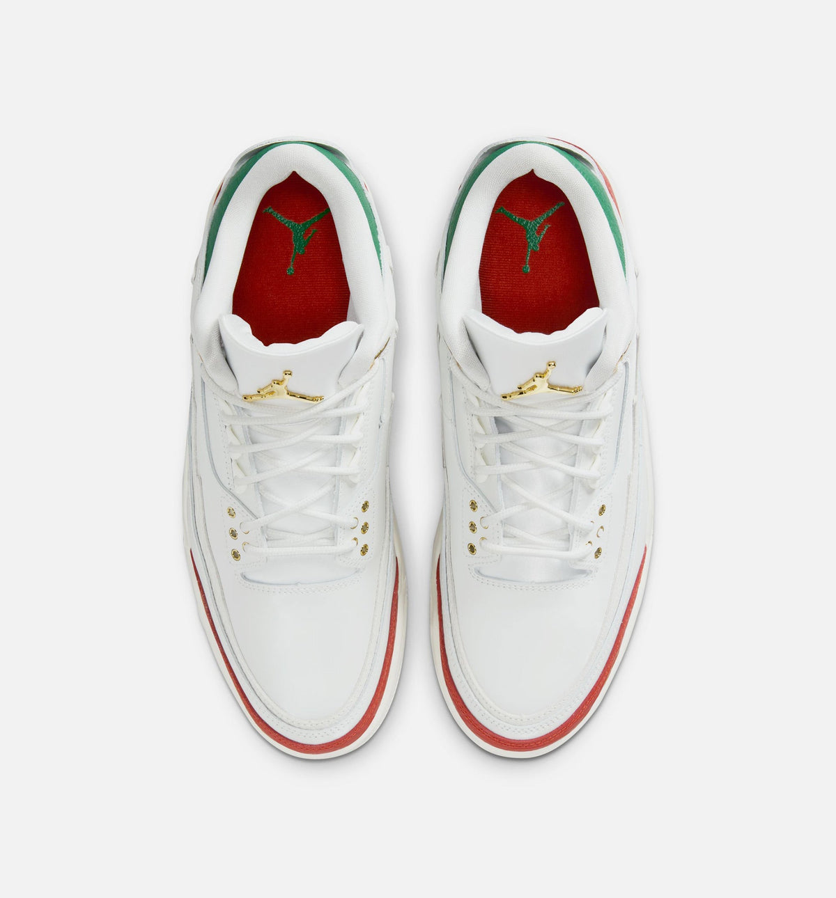 Air Jordan 3 Retro El Vuelo Men's – Summit White/Pine Green/Dragon Red/Metallic Gold