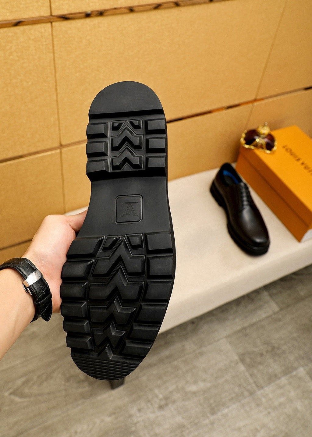 Louis Vuitton Black Lace-Up Business Shoes