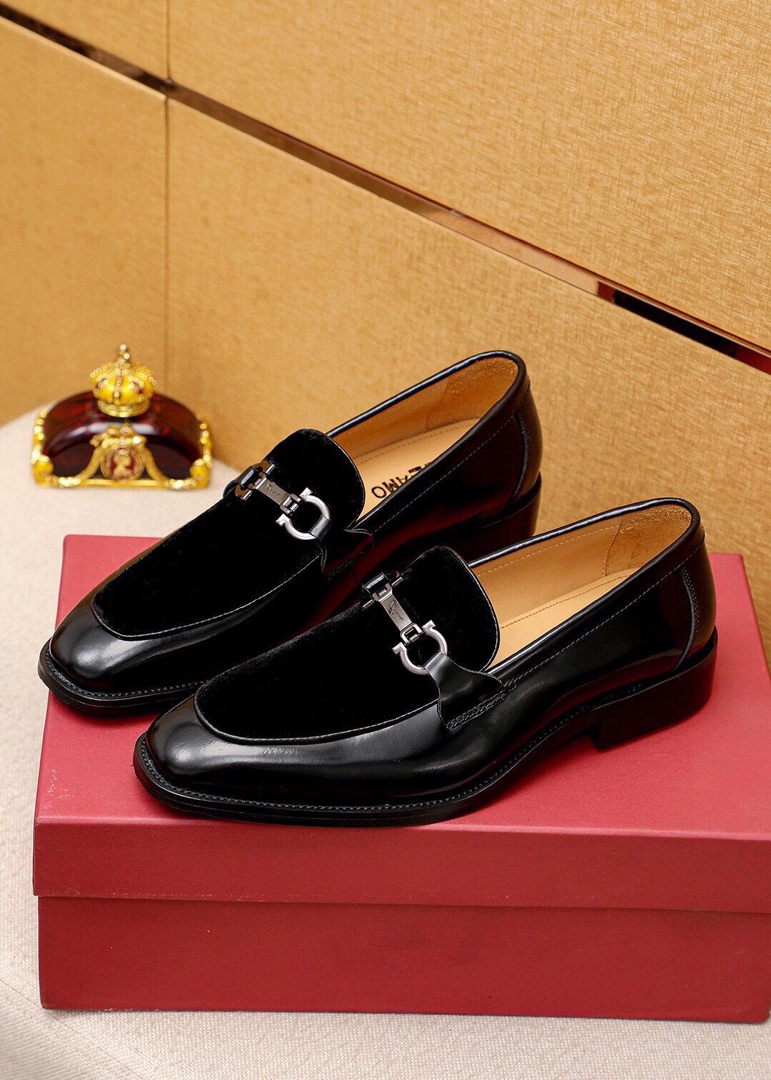 Ferragamo Silver-Hardware Bit Loafers