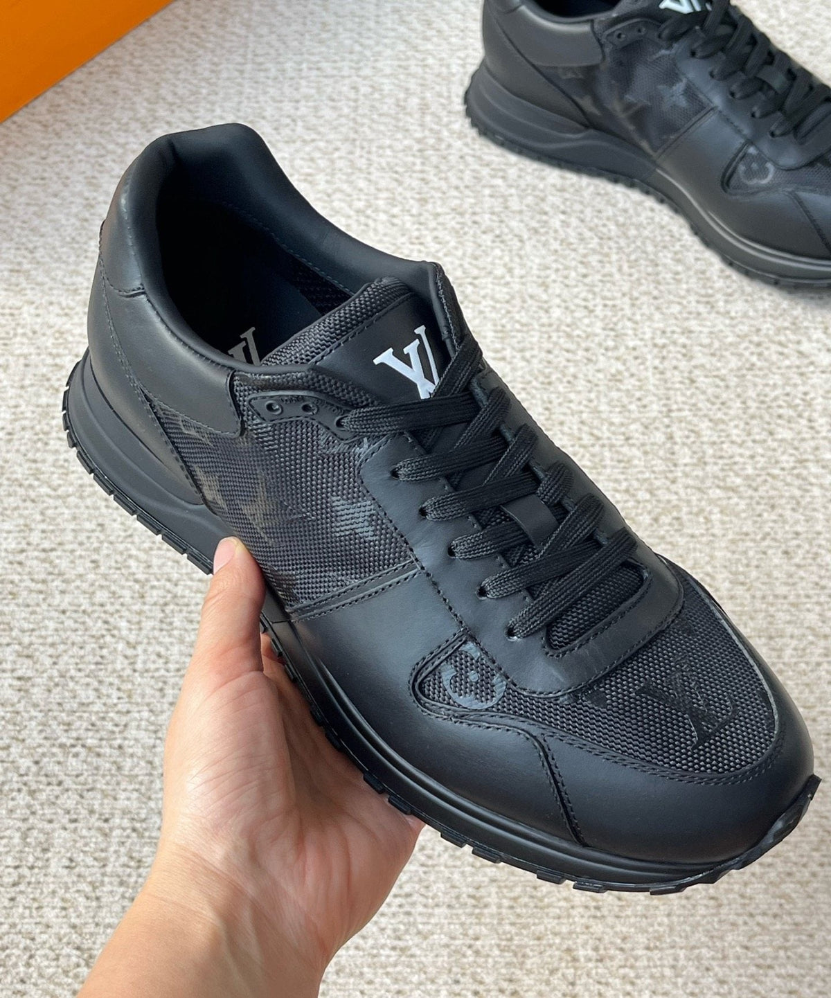 Louis Vuitton Monogram Panel Low-Top Sneakers
