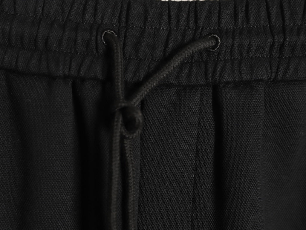 Dior Monogram-Style Side-Tape Shorts - Black